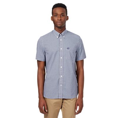 Fred Perry Navy gingham shirt